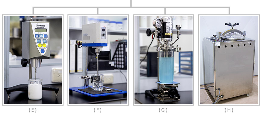 BIOCROWN's quality control inspection lab for skin care 